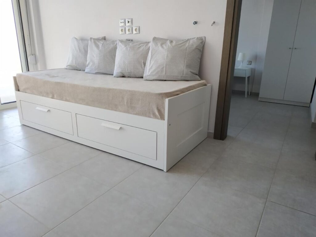 Living room with sofa bed