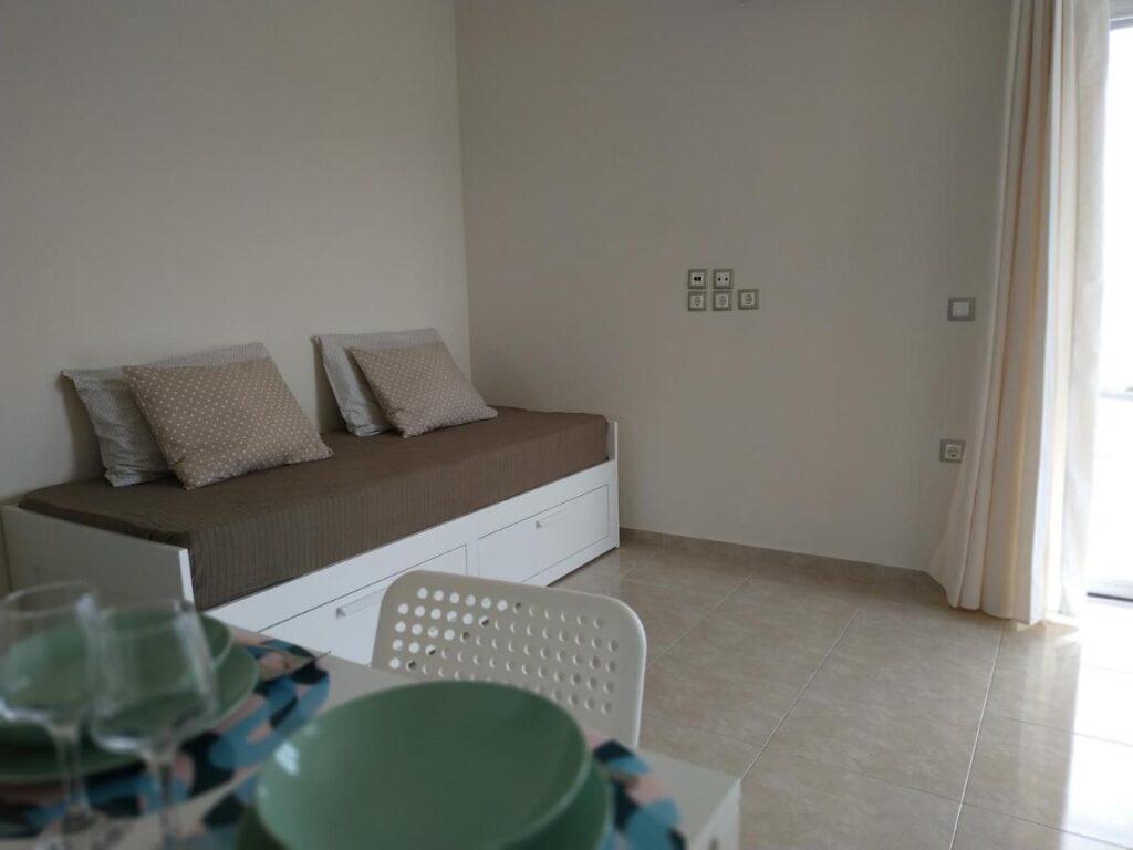 Living room with sofa bed